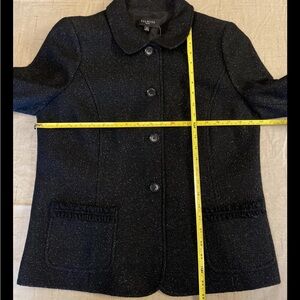 Talbots Black Blazer with Button Closure